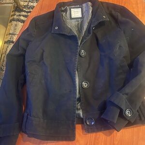 Old Navy Men's Black Shirt Jacket